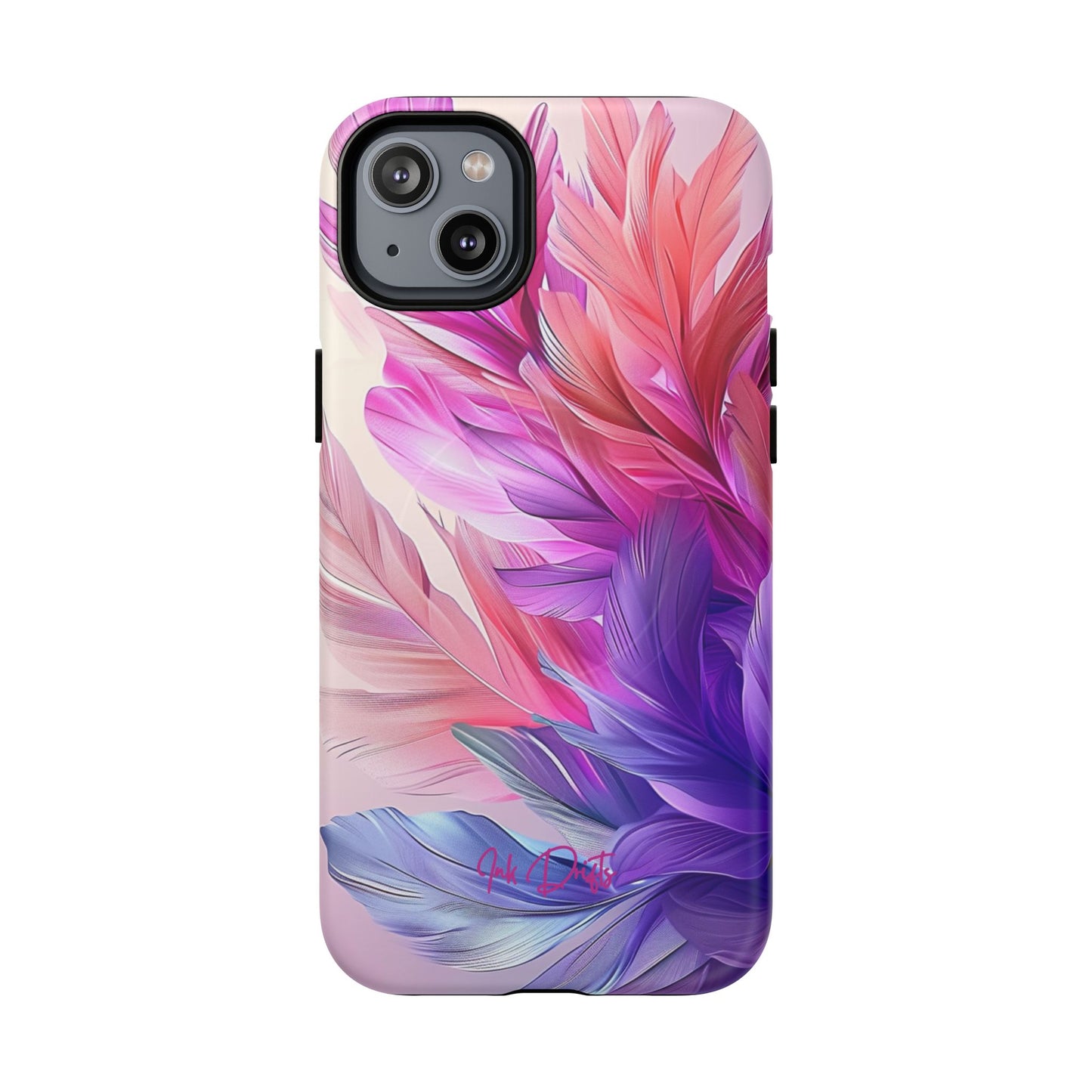 iPhone 14 Plus Matte Phone Case - Feather Bliss | MagSafe iPhone Case