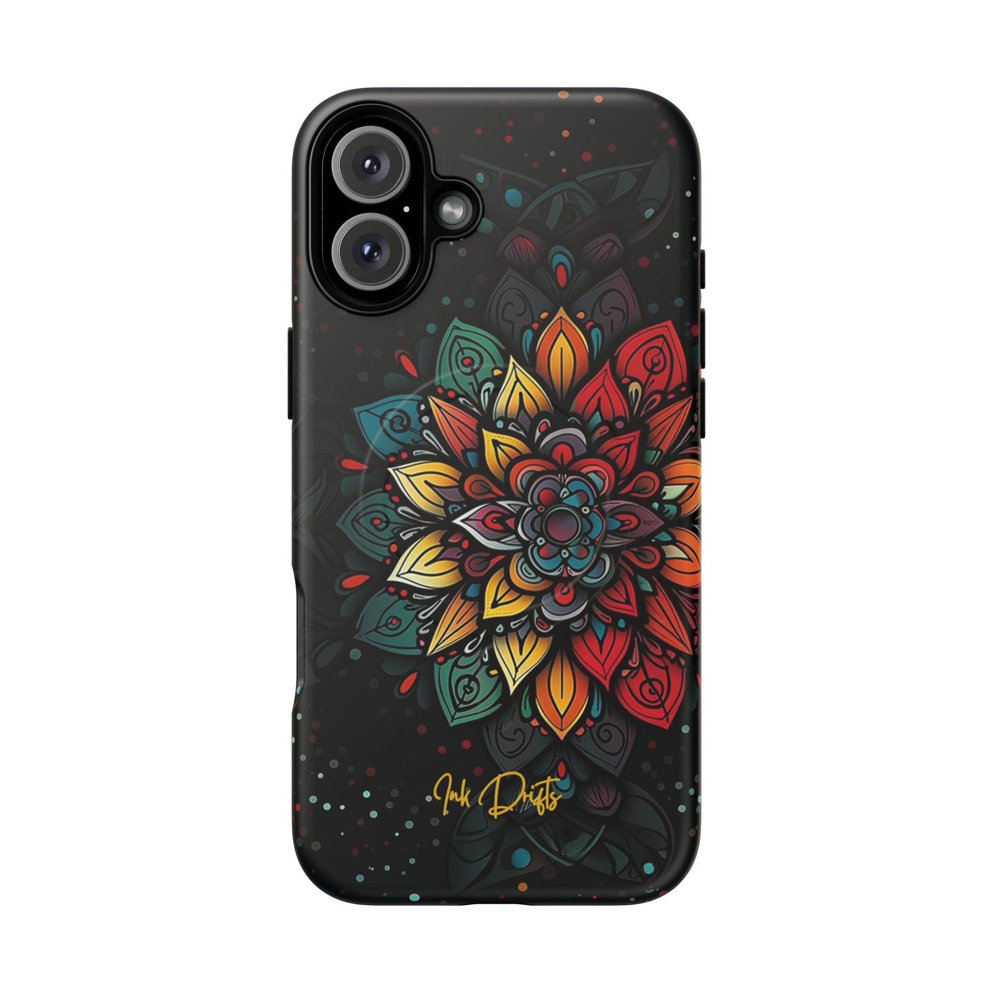 iPhone 16 Plus Matte Phone Case - Mandala Radiance | MagSafe iPhone Case