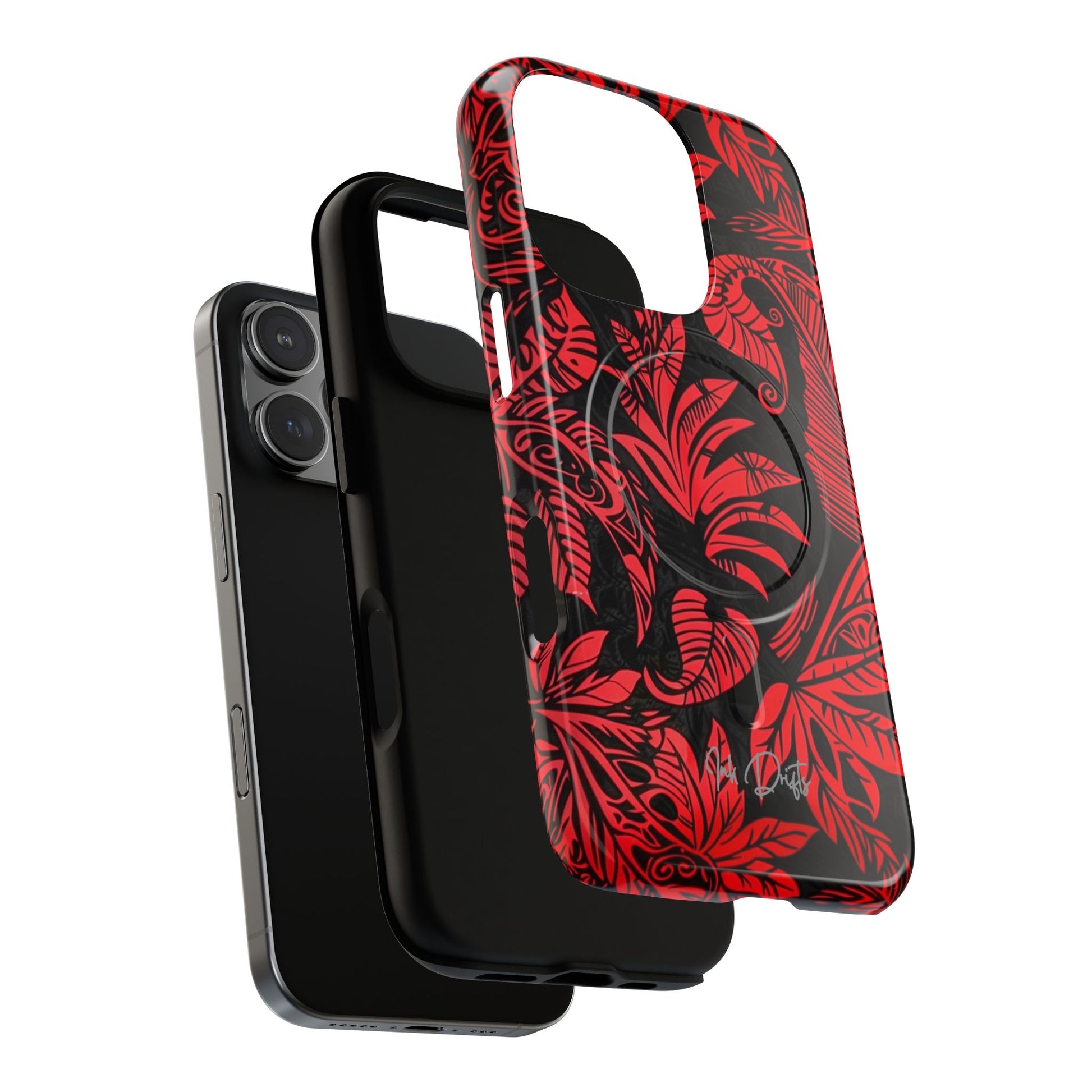 Phone Case - Crimson Jungle | MagSafe iPhone Case