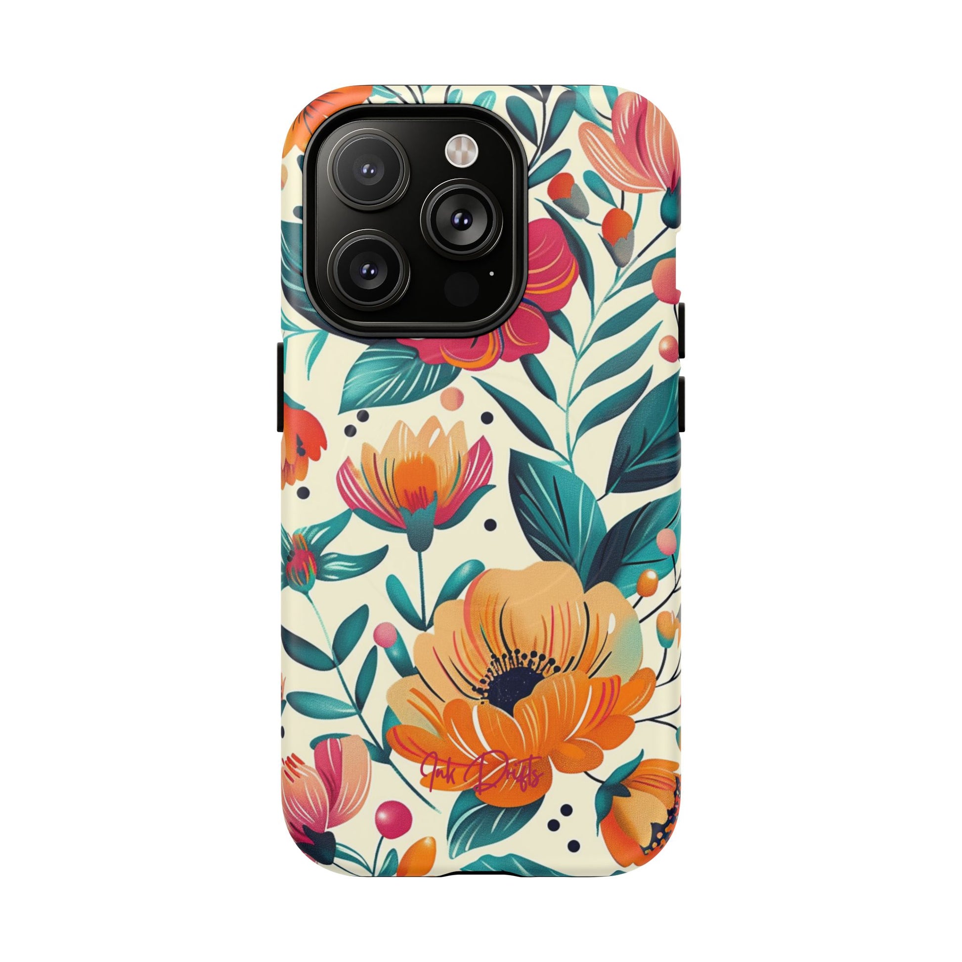 iPhone 14 Pro Matte Phone Case - Floral Garden | MagSafe iPhone Case