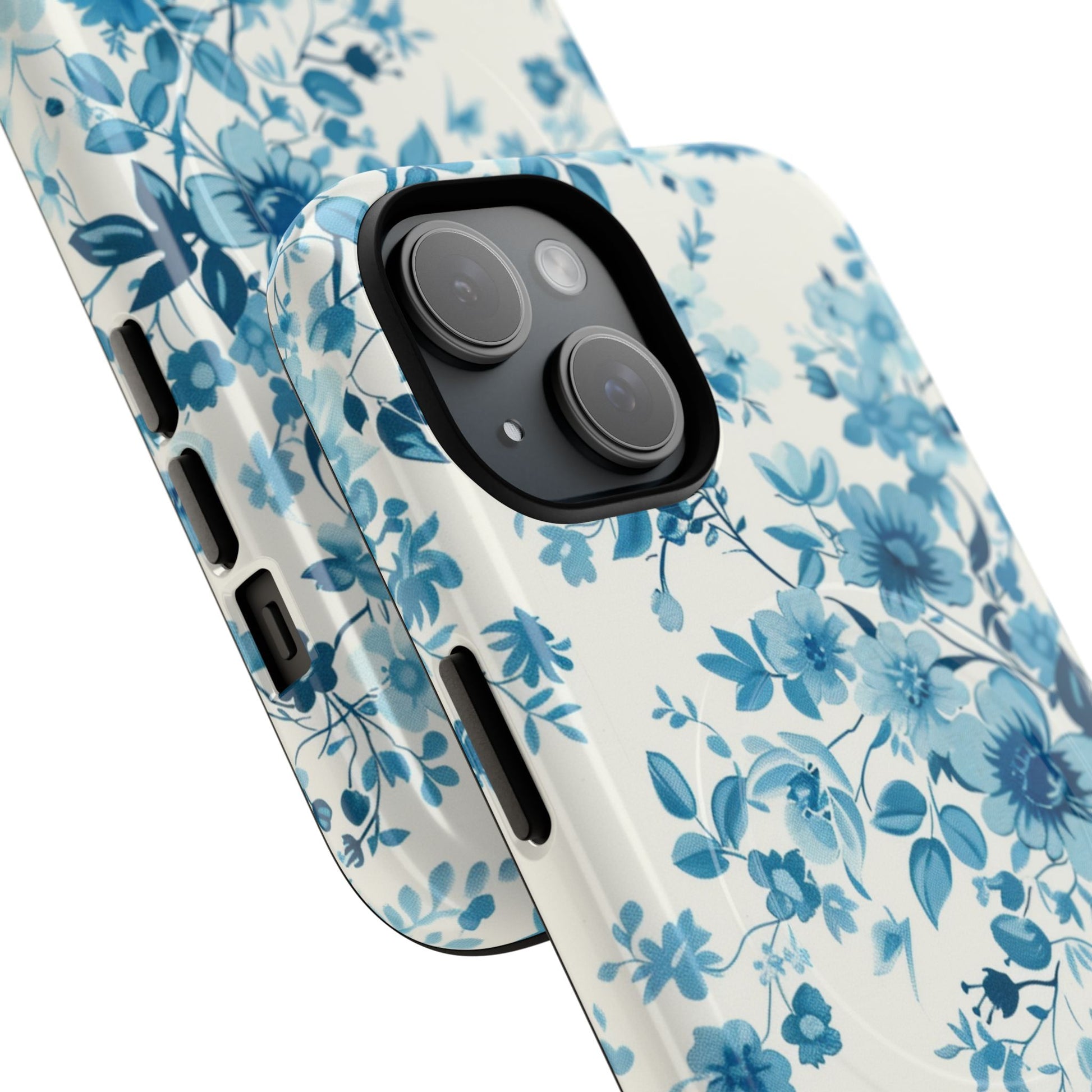 Phone Case - Blue Blossom | MagSafe iPhone Case