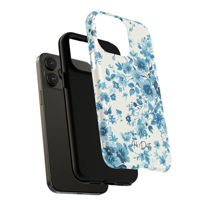 Phone Case - Blue Blossom | MagSafe iPhone Case