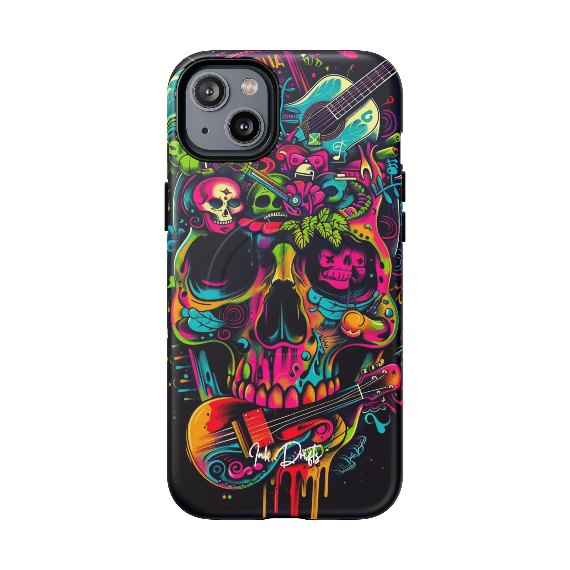 iPhone 14 Plus Matte Phone Case - Psychedelic Harmony | MagSafe iPhone Case