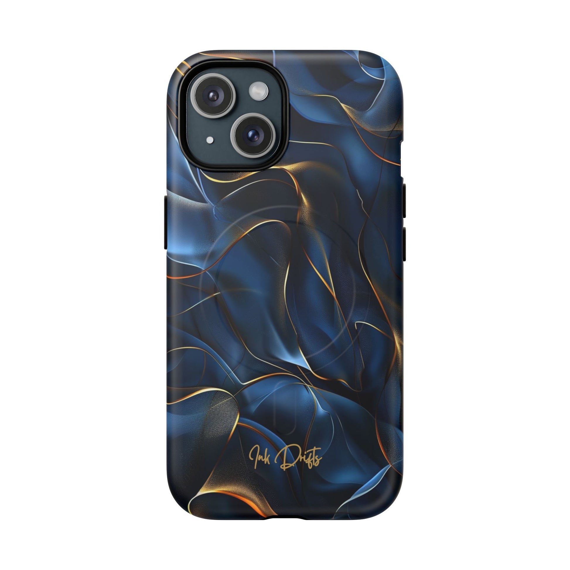 iPhone 15 Matte Phone Case - Golden Currents | MagSafe iPhone Case