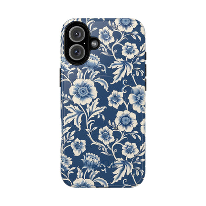 iPhone 16 Plus Glossy Phone Case - Regal Florals | MagSafe iPhone Case