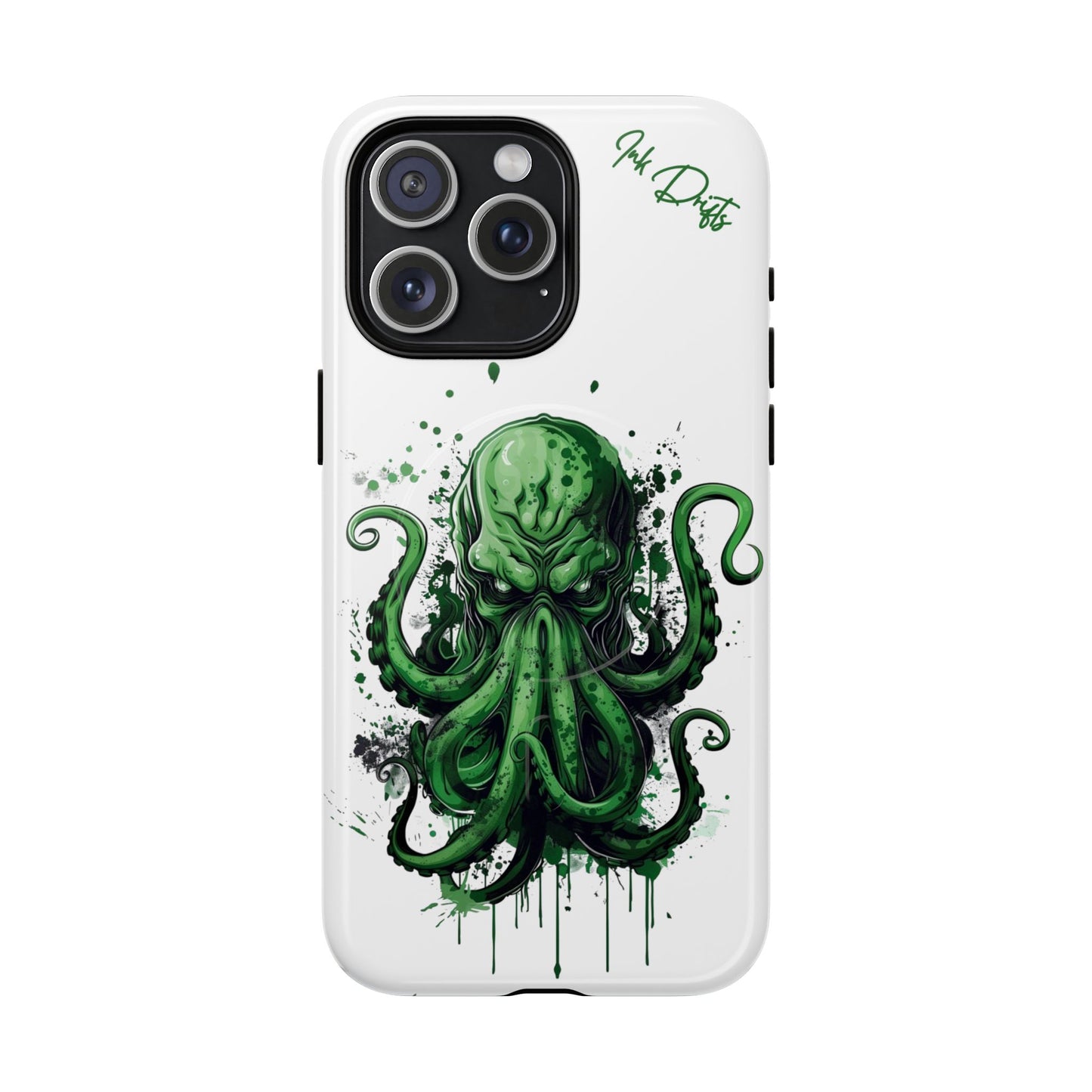 iPhone 15 Pro Max Glossy Phone Case - Kraken Fury | MagSafe iPhone Case