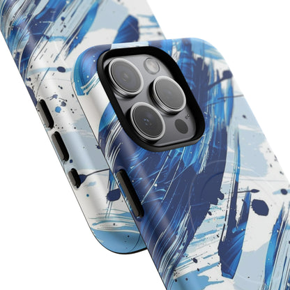 Phone Case - Azure Strokes | MagSafe iPhone Case