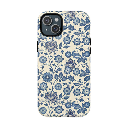 iPhone 15 Plus Matte Phone Case - Colonial Garden | MagSafe iPhone Case