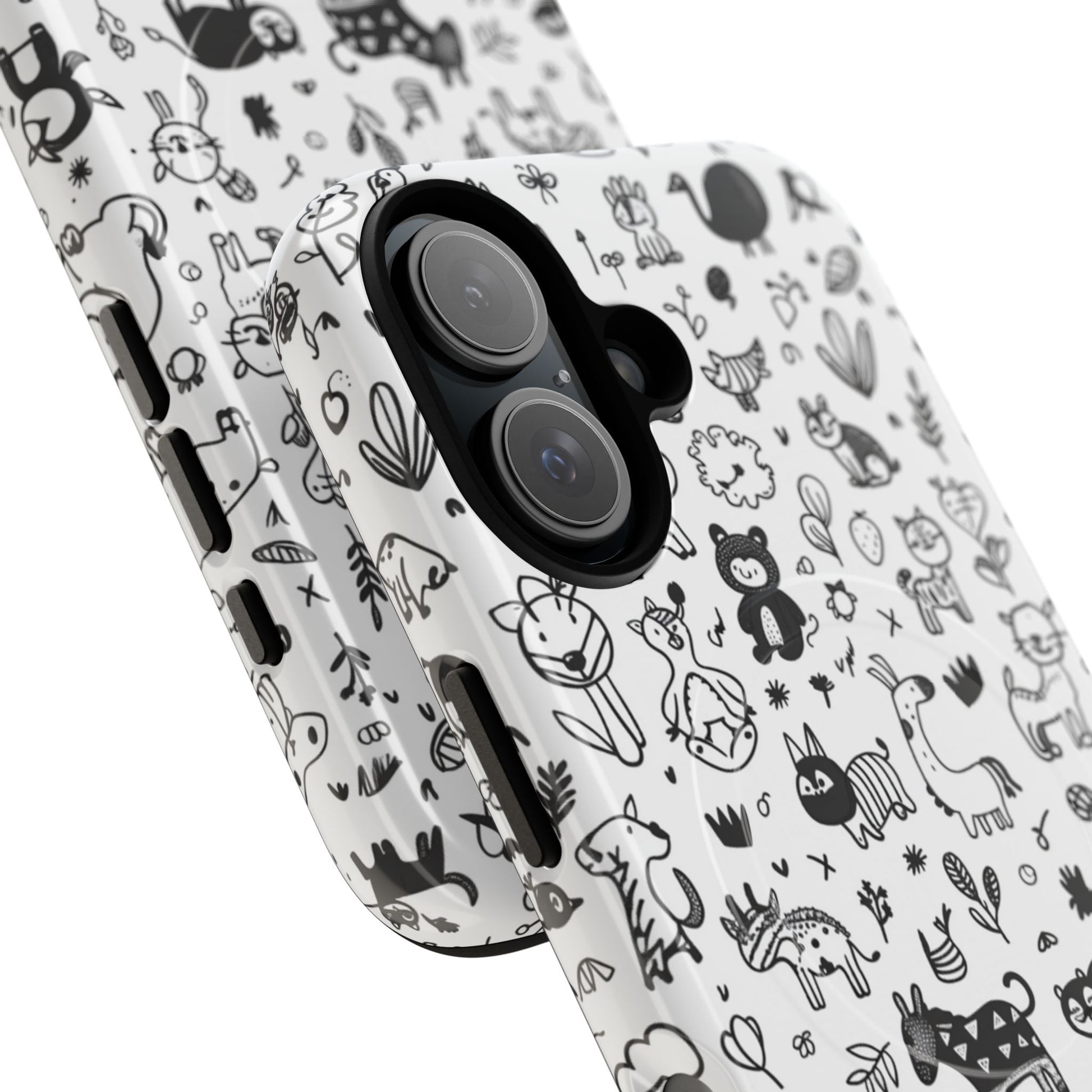 Phone Case - Doodle Zoo | MagSafe iPhone Case