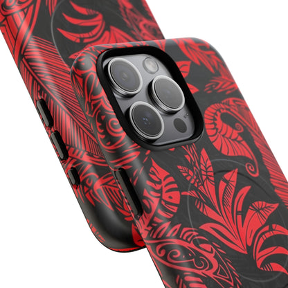 Phone Case - Crimson Jungle | MagSafe iPhone Case