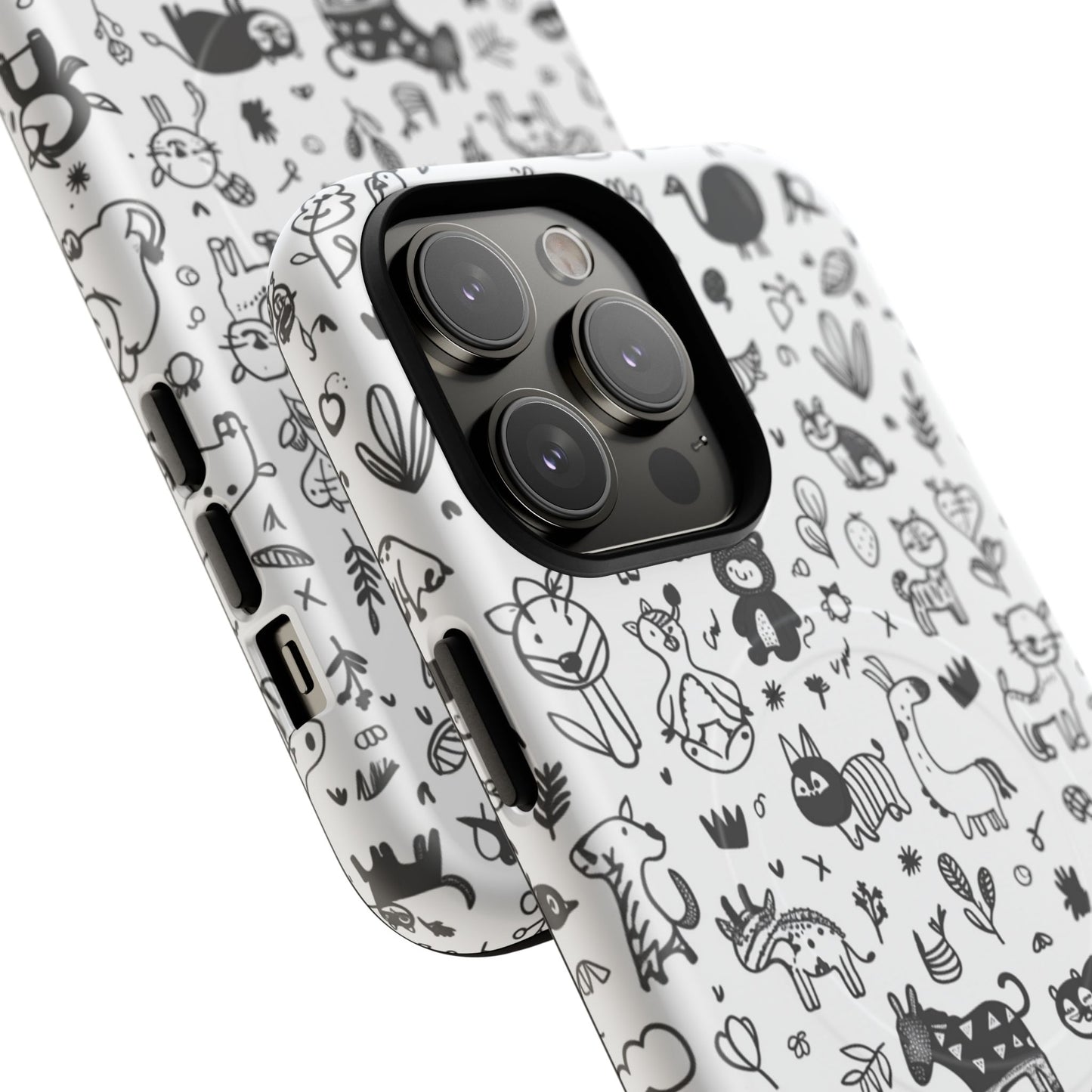 Phone Case - Doodle Zoo | MagSafe iPhone Case