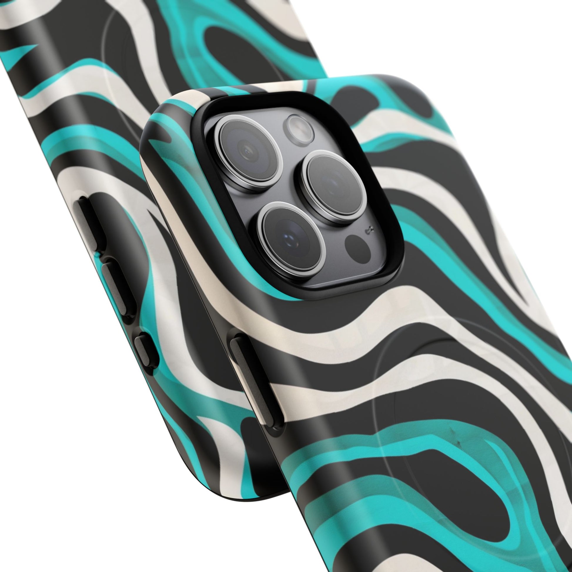 Phone Case - Aqua Strata | MagSafe iPhone Case