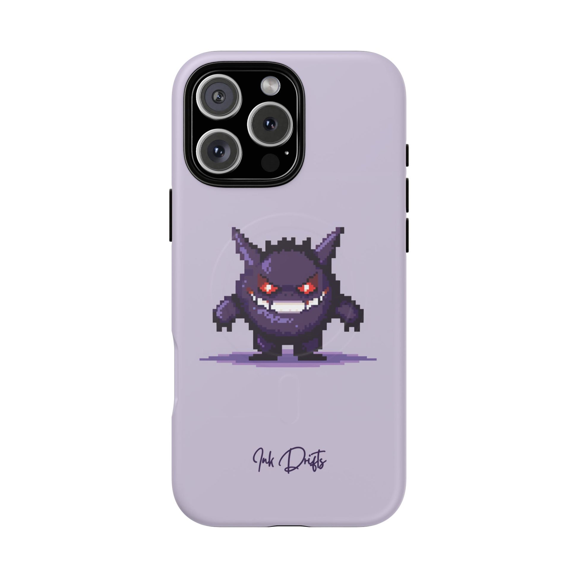 iPhone 16 Pro Max Matte Phone Case - Pixel Gengar | MagSafe iPhone Case