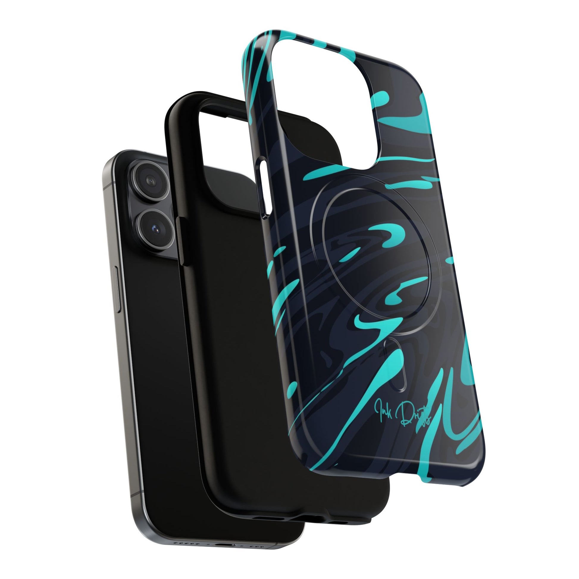 Phone Case - Turquoise Splash | MagSafe iPhone Case