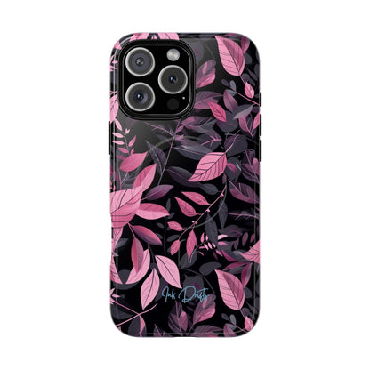 iPhone 16 Pro Max Glossy Phone Case - Dusky Leaves | MagSafe iPhone Case