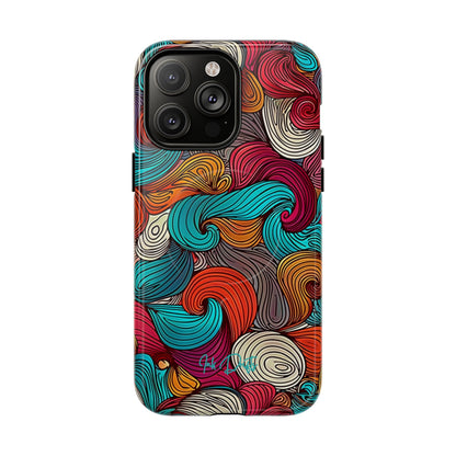 iPhone 14 Pro Max Glossy Phone Case - Vivid Curls | MagSafe iPhone Case