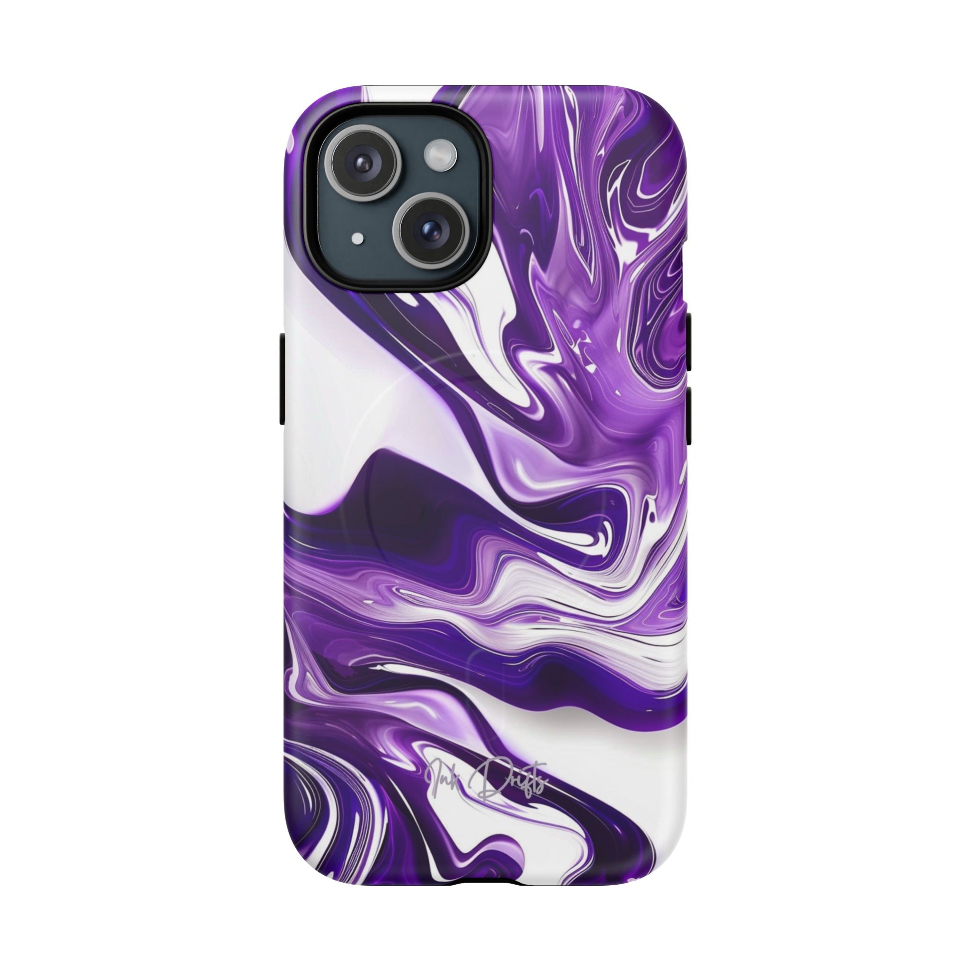 iPhone 15 Matte Phone Case - Violet Vortex | MagSafe iPhone Case