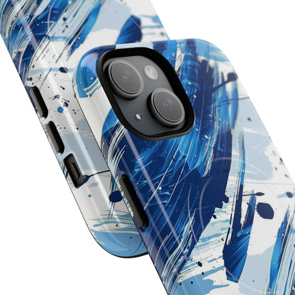 Phone Case - Azure Strokes | MagSafe iPhone Case