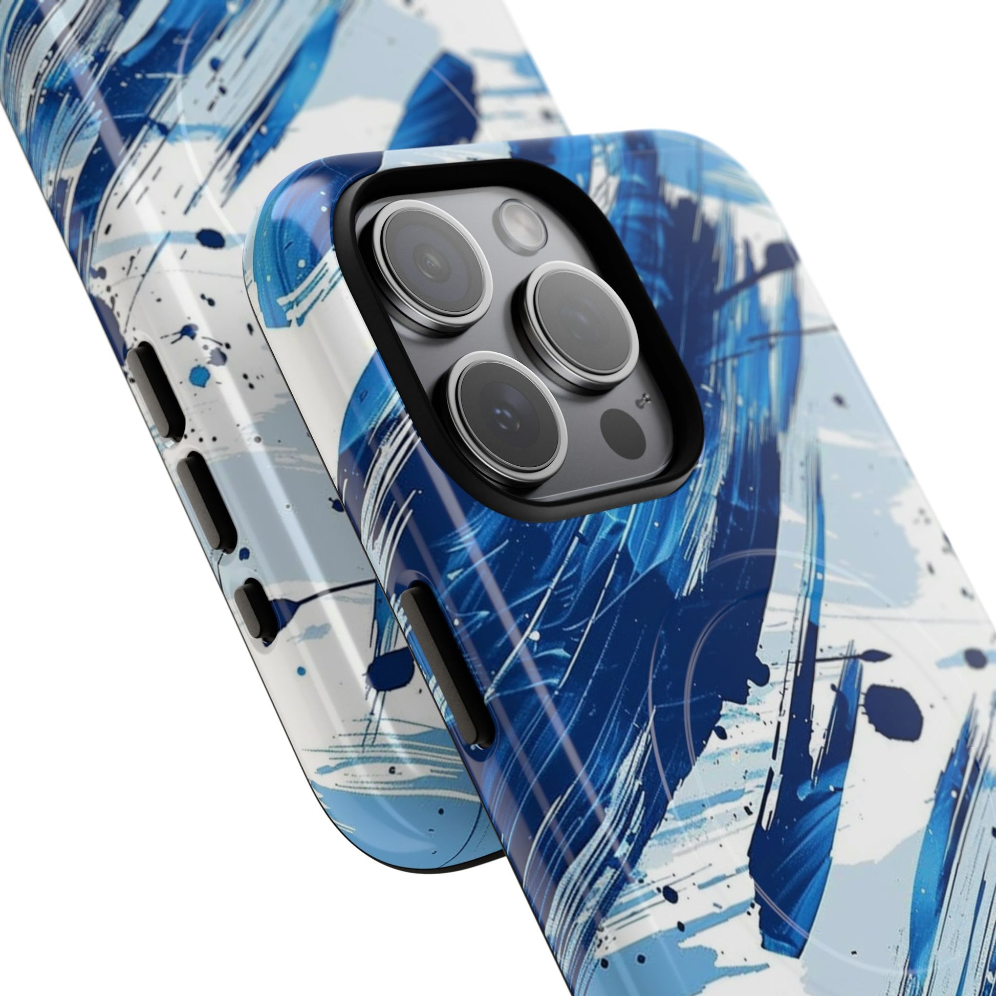 Phone Case - Azure Strokes | MagSafe iPhone Case