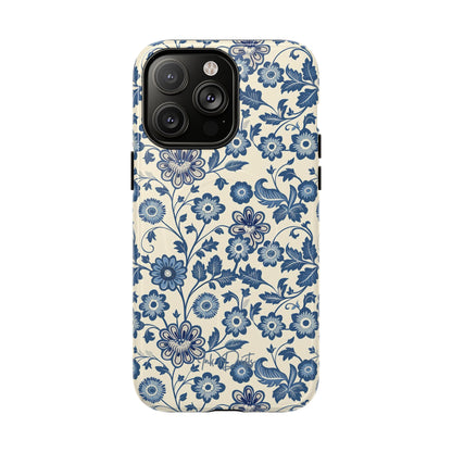 iPhone 14 Pro Max Glossy Phone Case - Colonial Garden | MagSafe iPhone Case