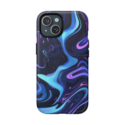 iPhone 15 Matte Phone Case - Cosmic Flow | MagSafe iPhone Case