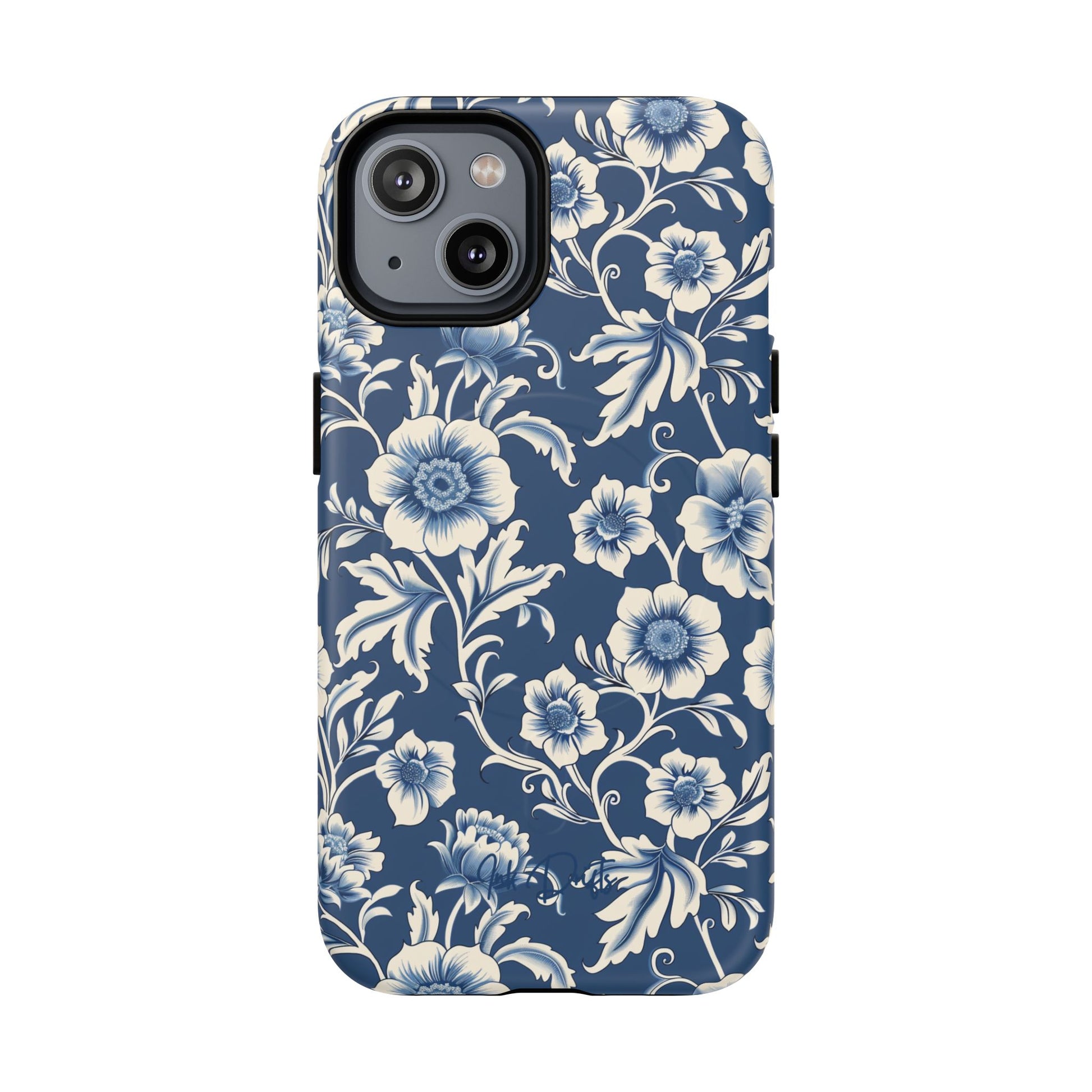 iPhone 14 Matte Phone Case - Regal Florals | MagSafe iPhone Case