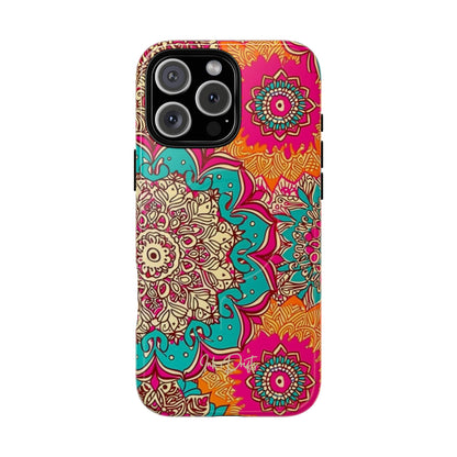 iPhone 16 Pro Max Glossy Phone Case - Kaleido Bliss | MagSafe iPhone Case