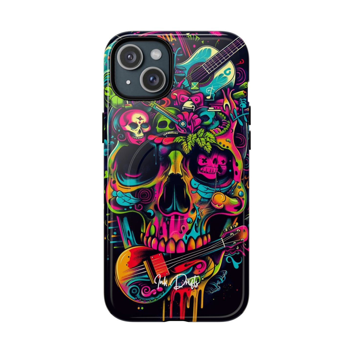 iPhone 15 Plus Glossy Phone Case - Psychedelic Harmony | MagSafe iPhone Case