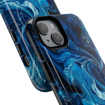 Phone Case - Blue Swirl | MagSafe iPhone Case