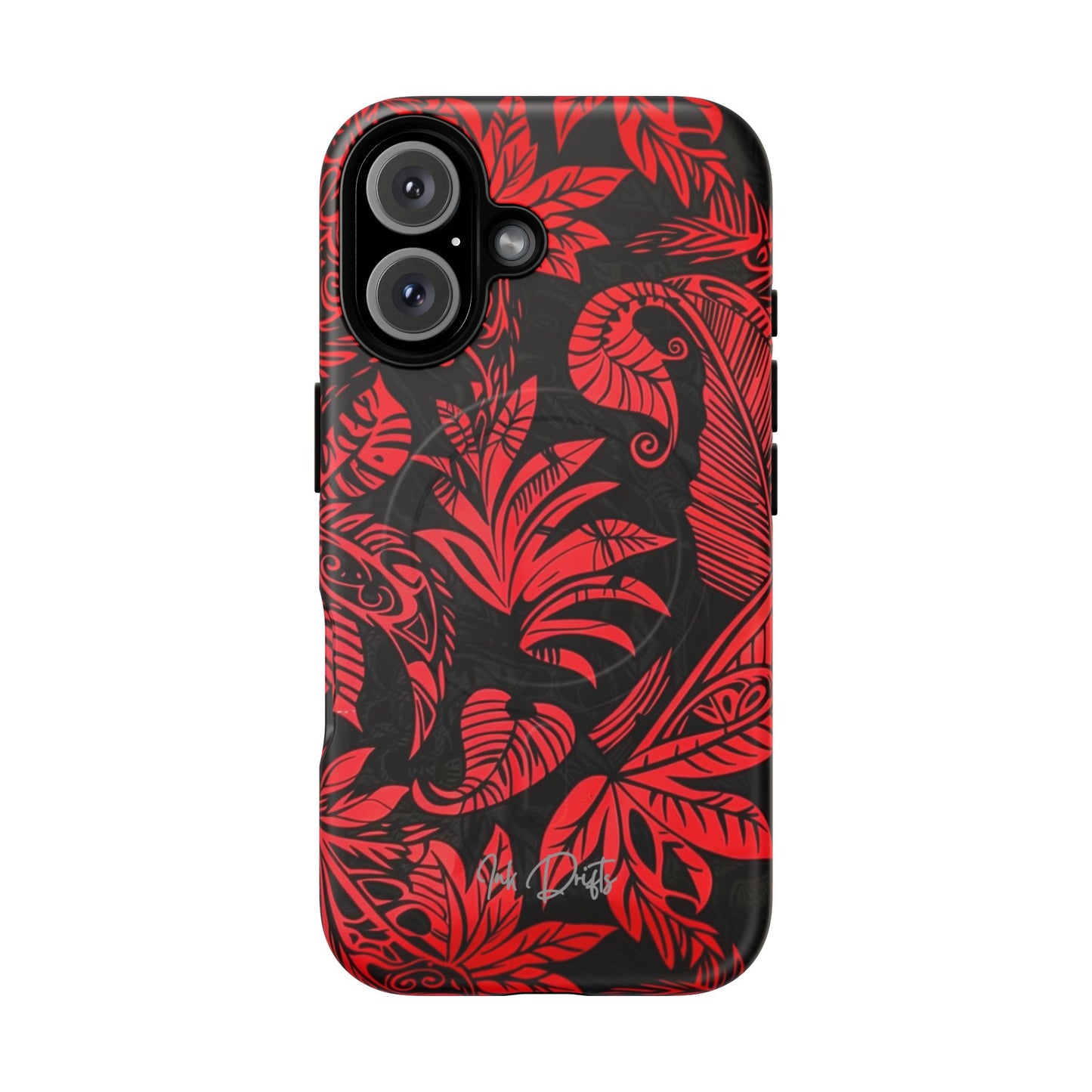 iPhone 16 Matte Phone Case - Crimson Jungle | MagSafe iPhone Case