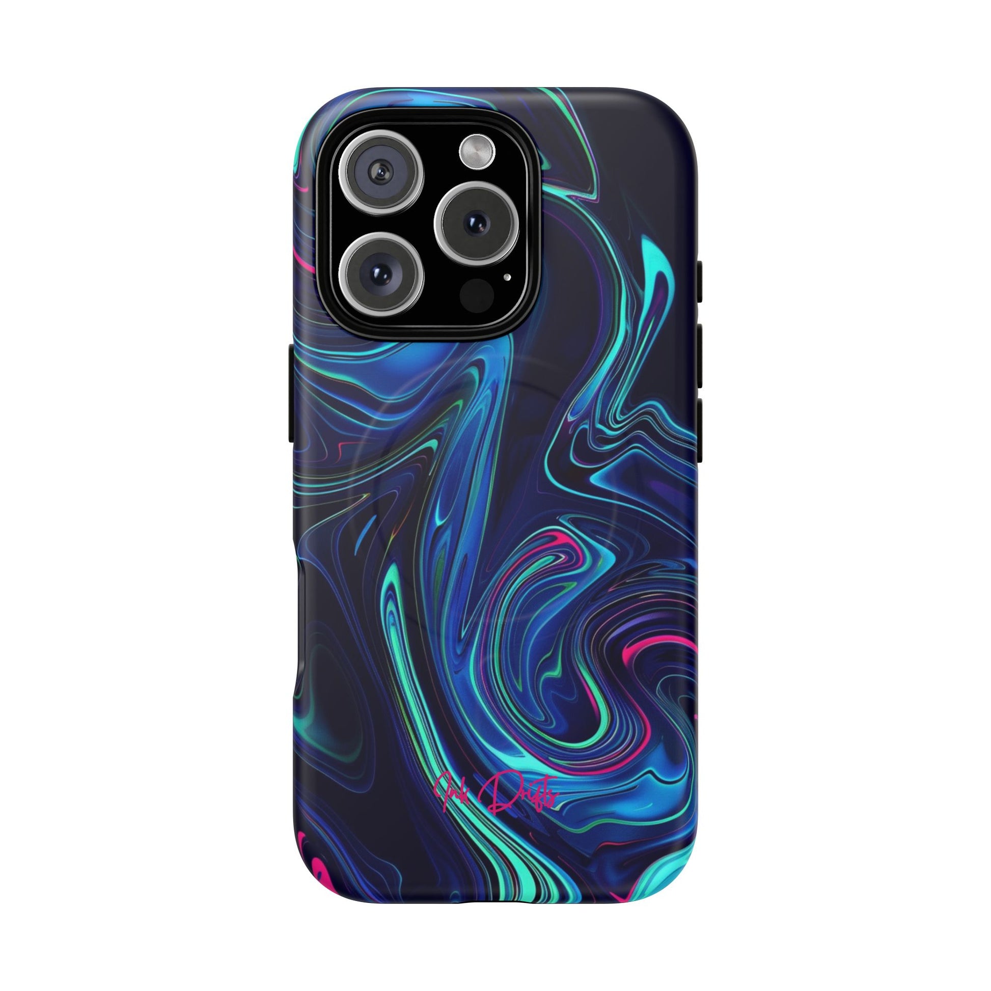 iPhone 16 Pro Matte Phone Case - Neon Abyss | MagSafe iPhone Case