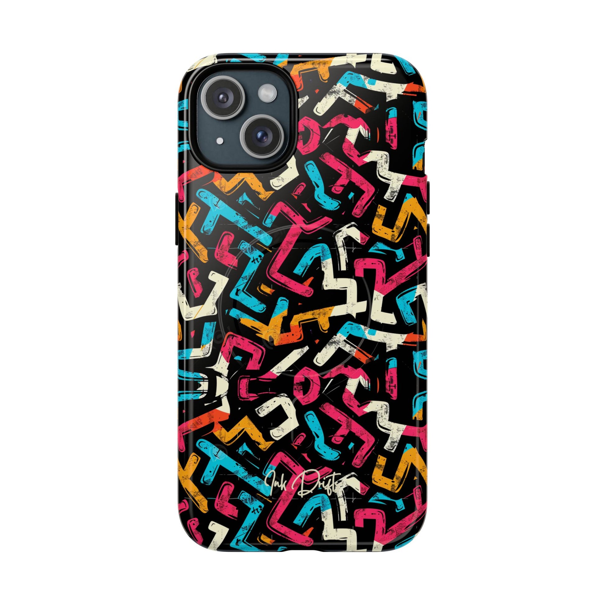 iPhone 15 Plus Glossy Phone Case - Color Frenzy | MagSafe iPhone Case