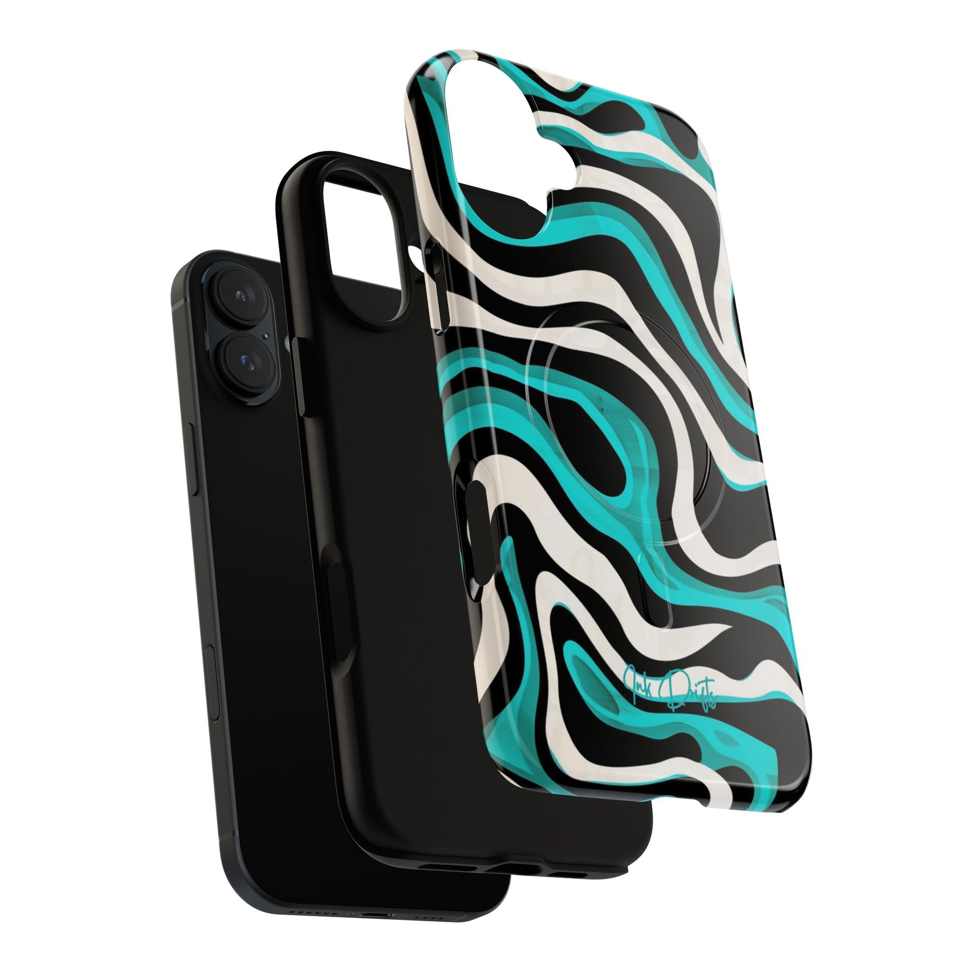 Phone Case - Aqua Strata | MagSafe iPhone Case