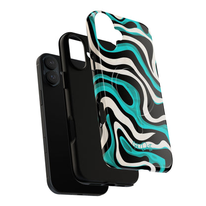 Phone Case - Aqua Strata | MagSafe iPhone Case