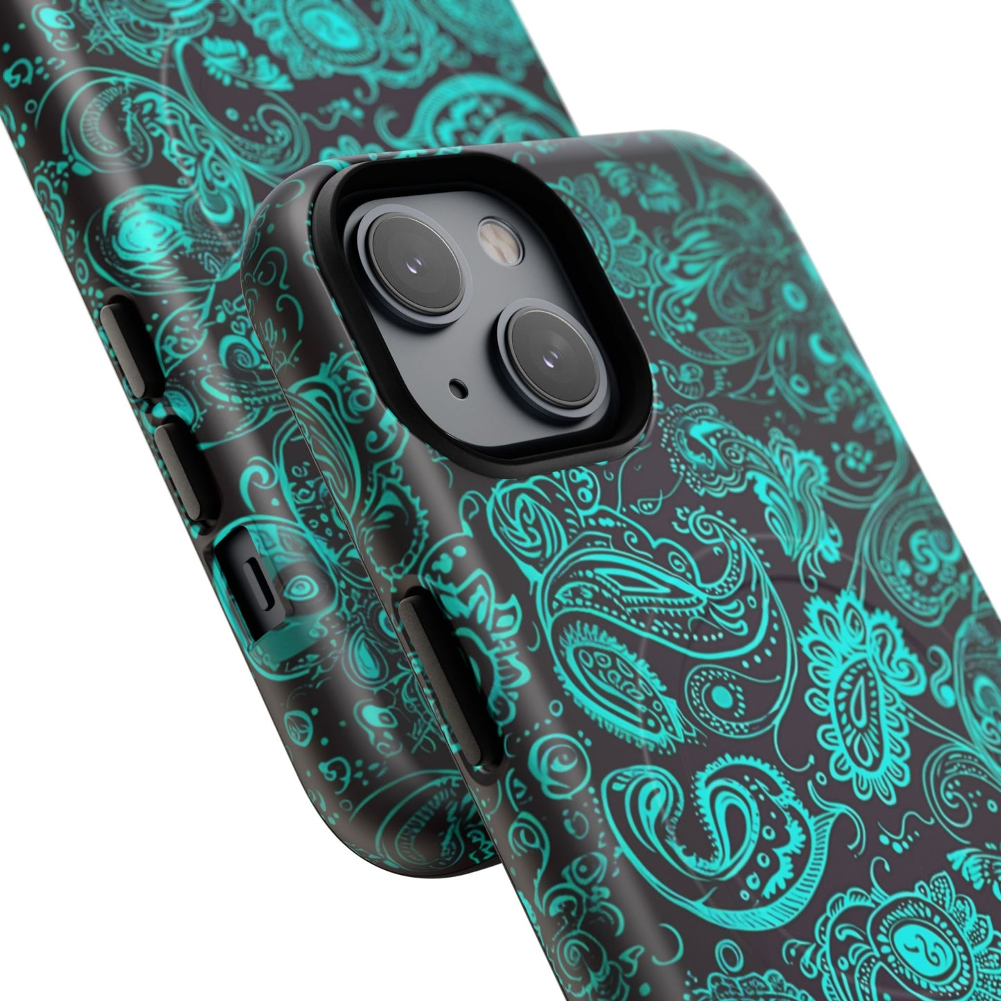 Phone Case - Teal Paisley | MagSafe iPhone Case