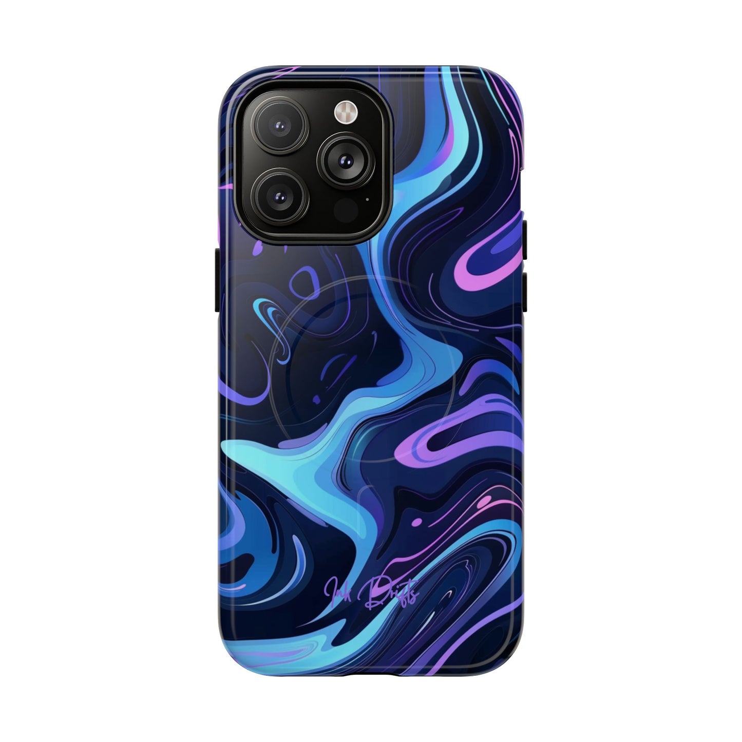 iPhone 14 Pro Max Glossy Phone Case - Cosmic Flow | MagSafe iPhone Case