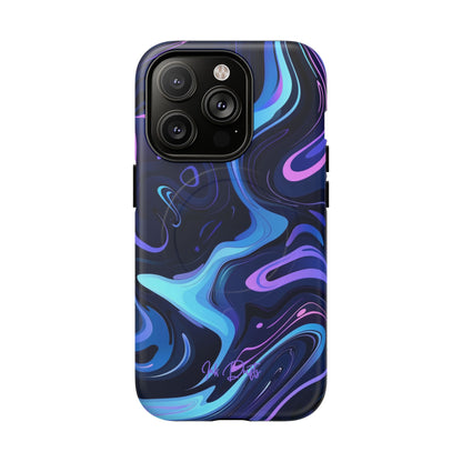 iPhone 14 Pro Matte Phone Case - Cosmic Flow | MagSafe iPhone Case