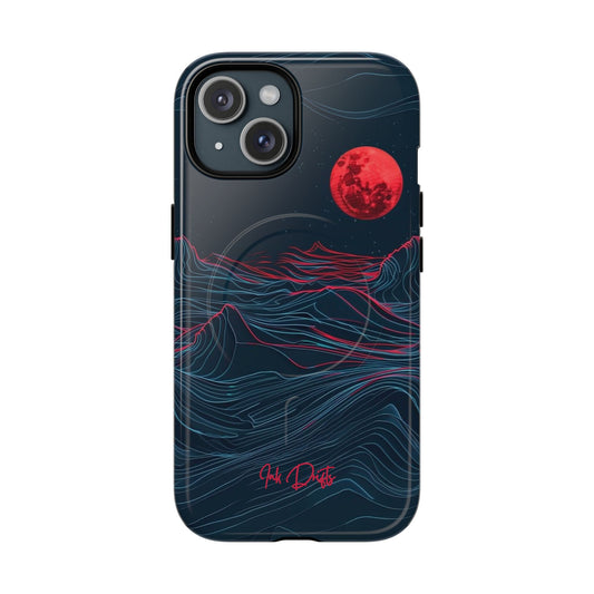 iPhone 15 Glossy Phone Case - Blood Moon | MagSafe iPhone Case