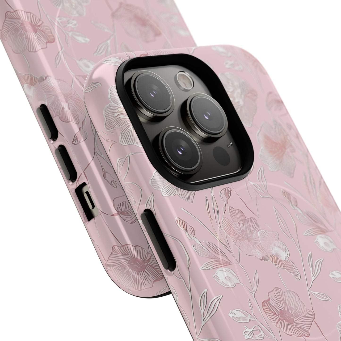 Phone Case - Pink Flora | MagSafe iPhone Case