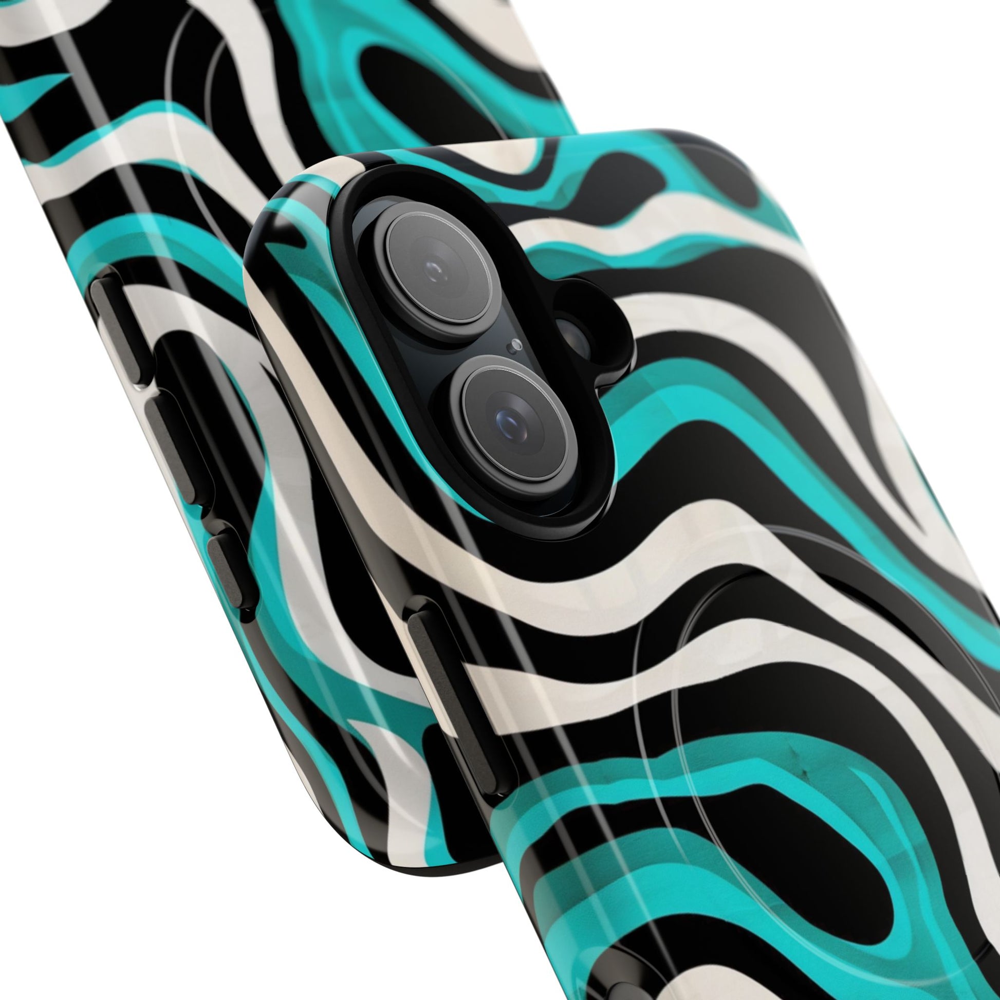 Phone Case - Aqua Strata | MagSafe iPhone Case