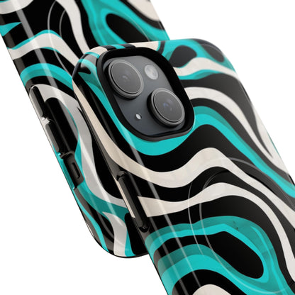 Phone Case - Aqua Strata | MagSafe iPhone Case