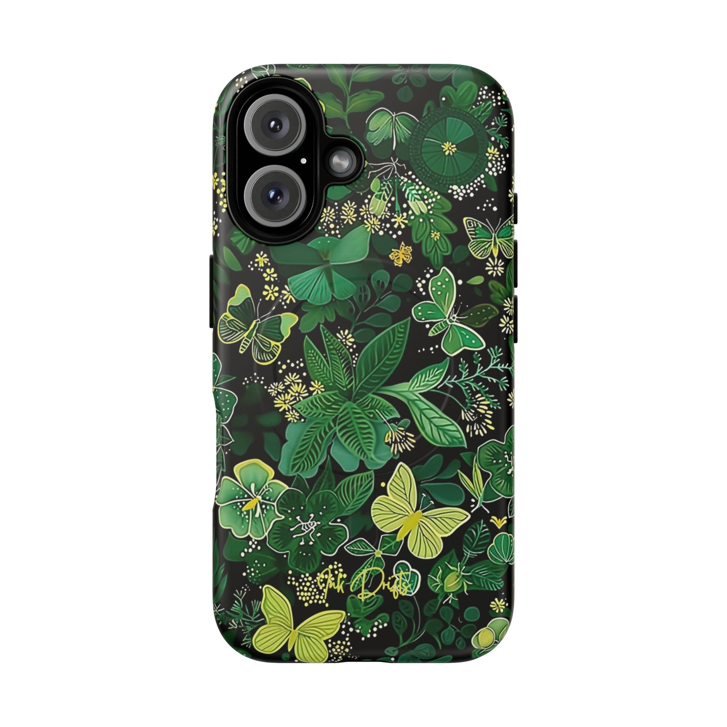 iPhone 16 Matte Phone Case - Spring Butterflies | MagSafe iPhone Case