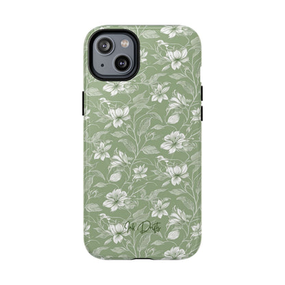 iPhone 14 Plus Glossy Phone Case - Garden Whisper | MagSafe iPhone Case