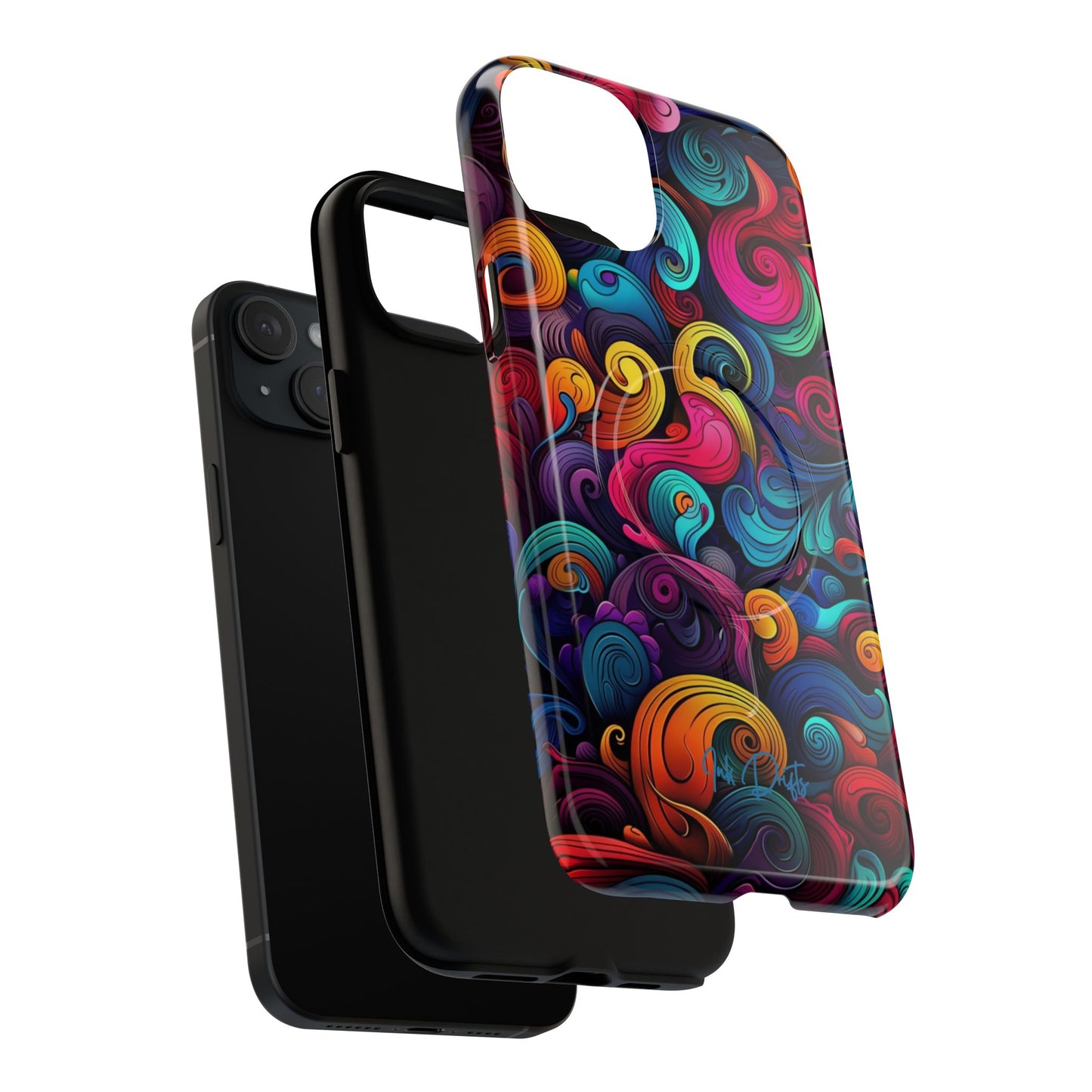 Phone Case - Psychedelic Waves | MagSafe iPhone Case