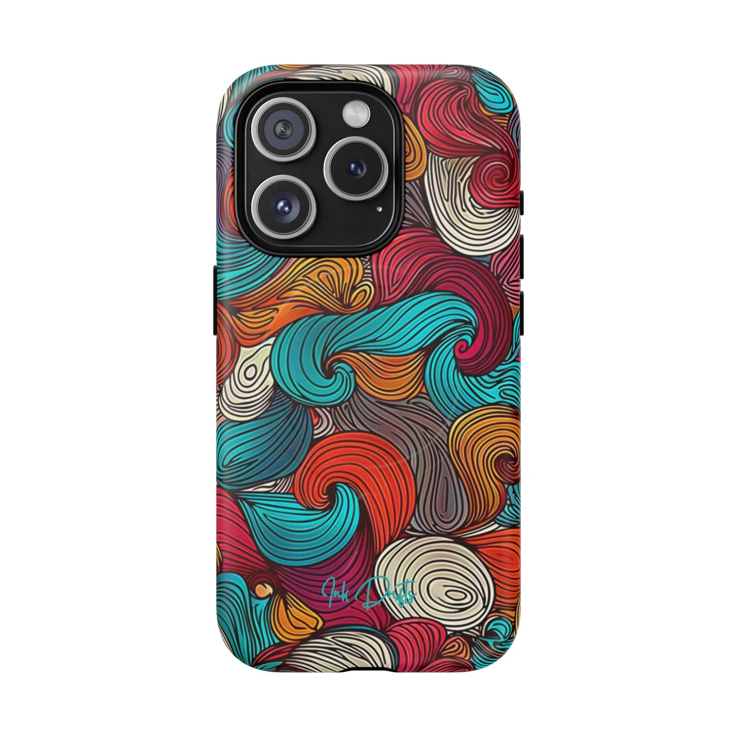 iPhone 15 Pro Matte Phone Case - Vivid Curls | MagSafe iPhone Case