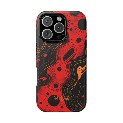 iPhone 16 Pro Matte Phone Case - Magma Flow | MagSafe iPhone Case