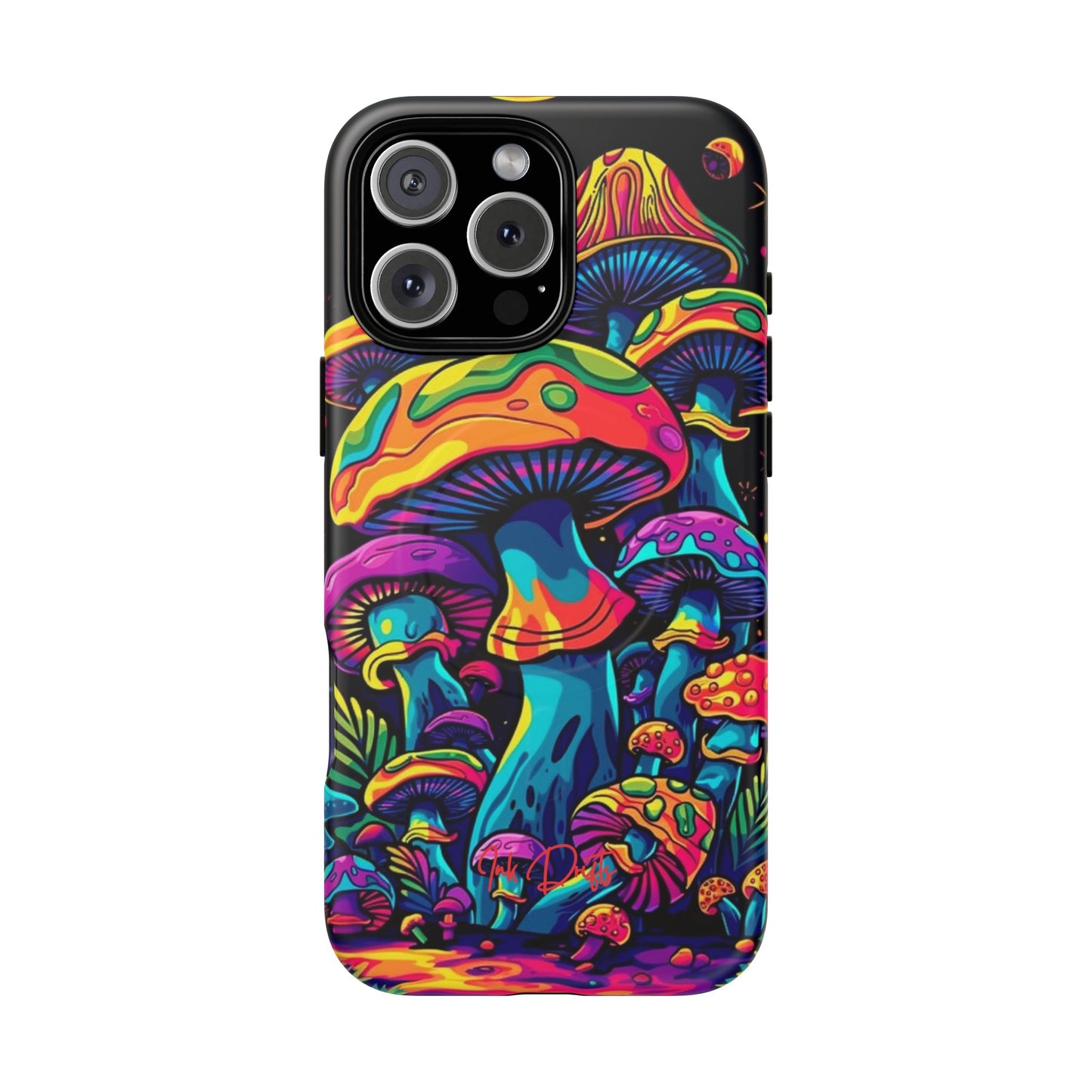 iPhone 16 Pro Max Matte Phone Case - Psychedelic Fungi | MagSafe iPhone Case