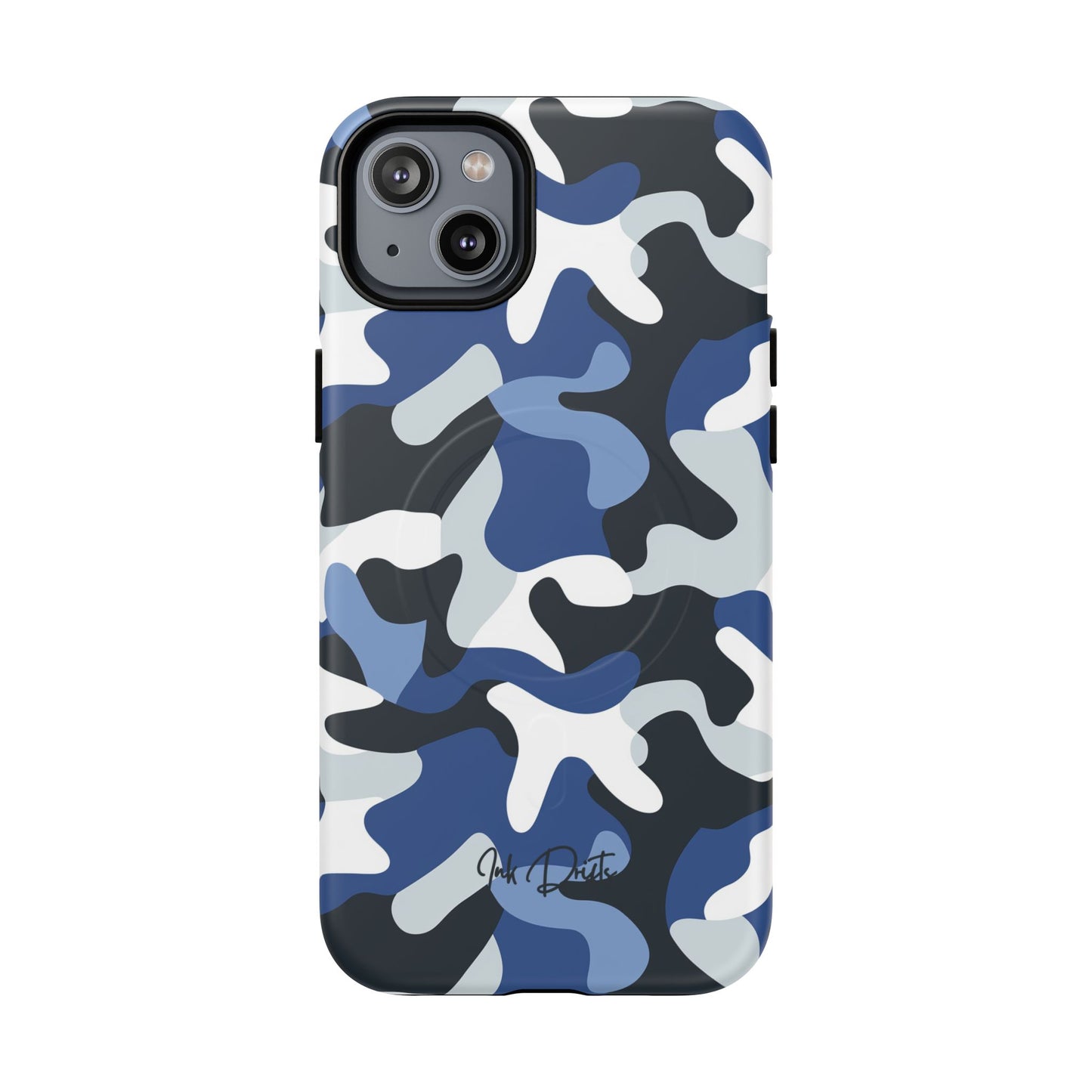 iPhone 14 Plus Matte Phone Case - Arctic Camo | MagSafe iPhone Case