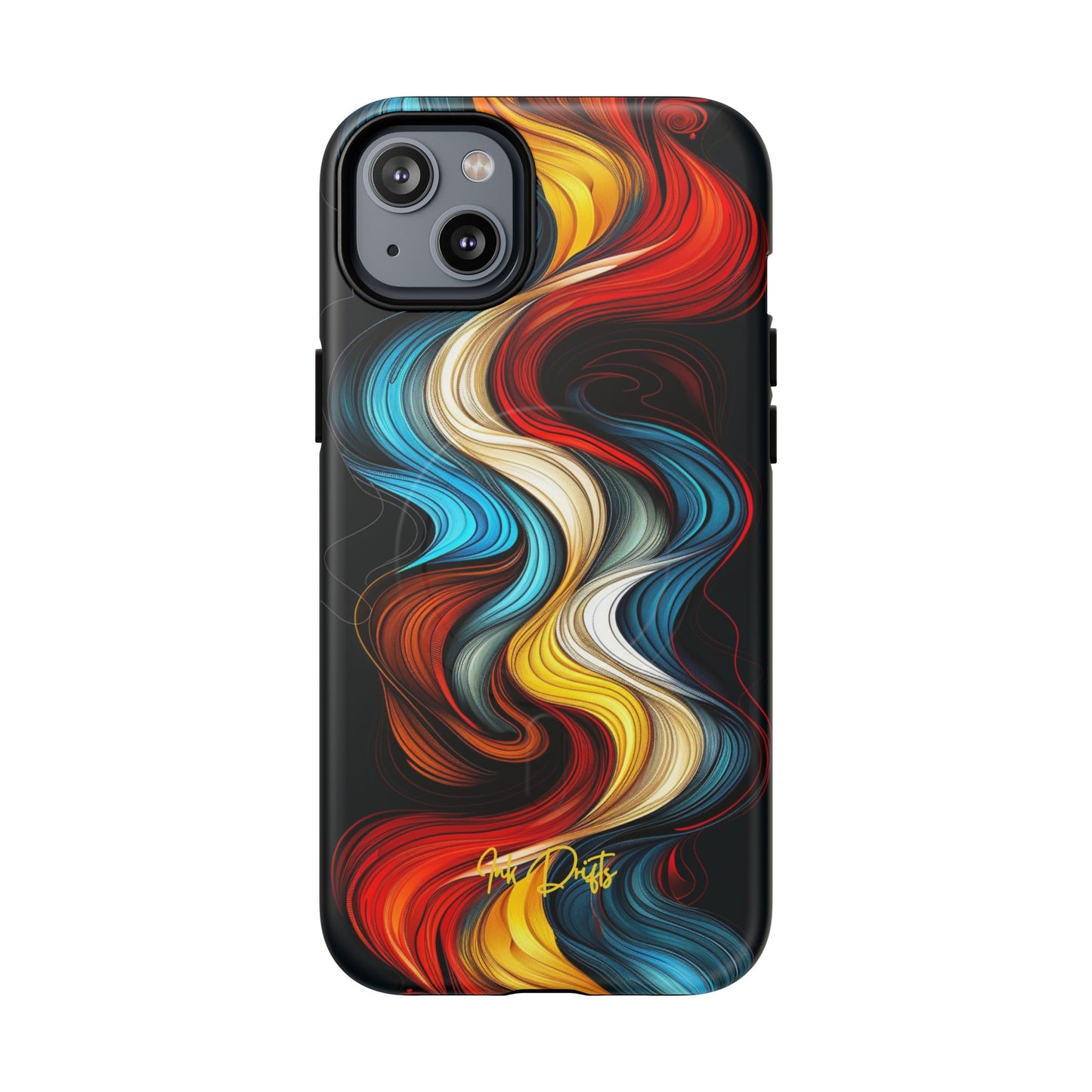 iPhone 14 Plus Matte Phone Case - Tangled Colors | MagSafe iPhone Case