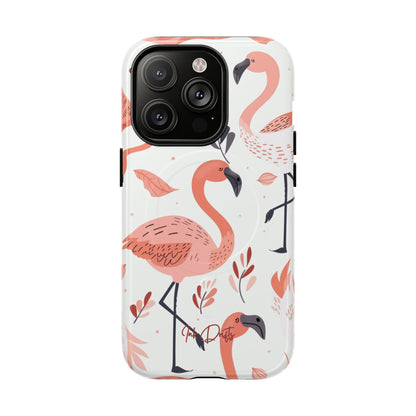 iPhone 14 Pro Glossy Phone Case - Flamingo Paradise | MagSafe iPhone Case